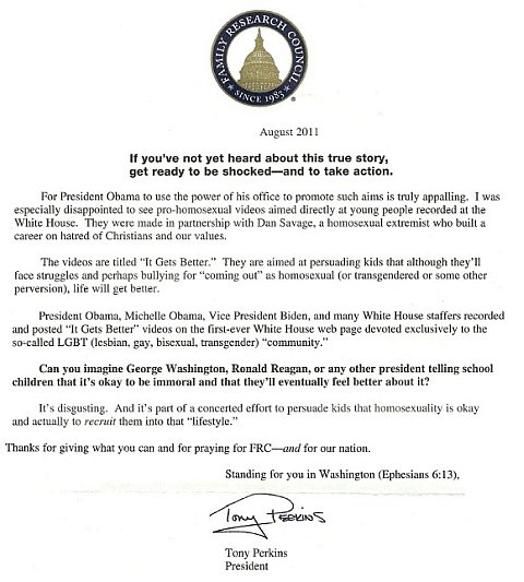 Tony Perkins is a bigoted asshole